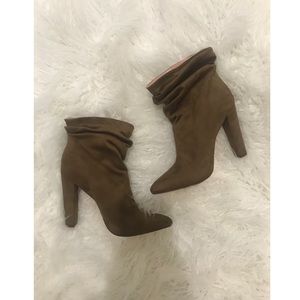 Brown/Pewter Booties Size 7